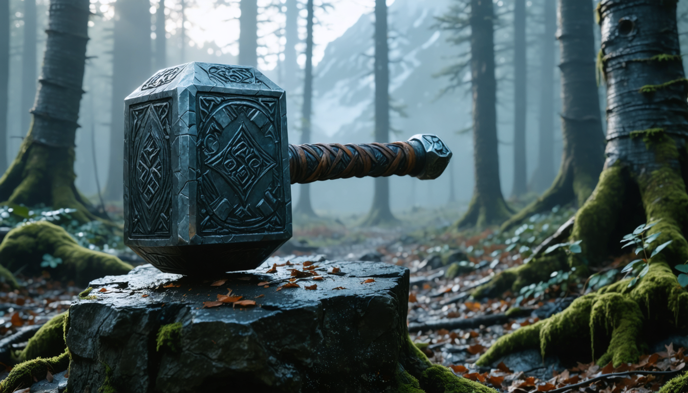explorez l'histoire fascinante de mjöllnir, le marteau légendaire de thor, symbole de puissance et de protection dans la mythologie nordique.